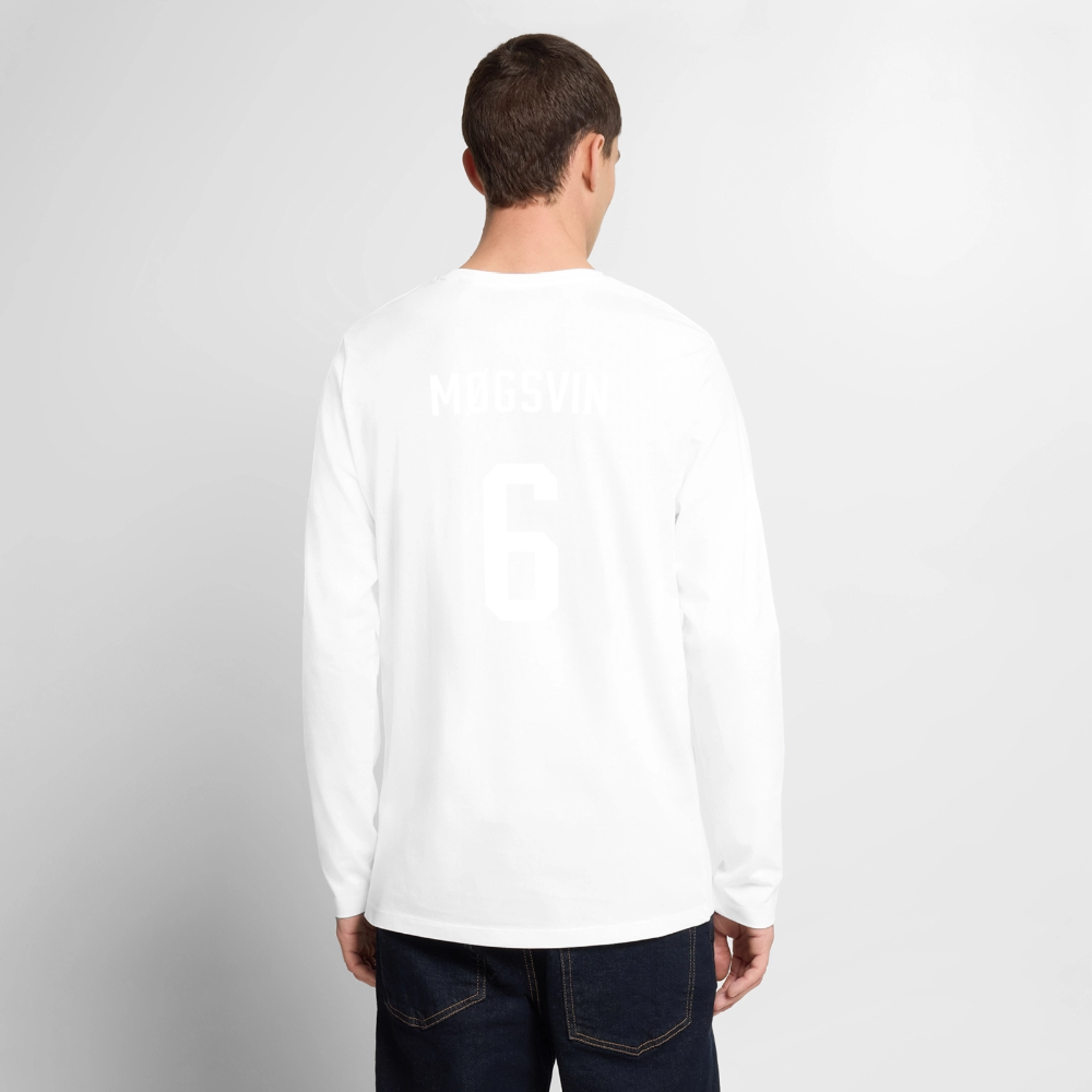 Møgsvin nr. 6 - langærmet t-shirt - hvid