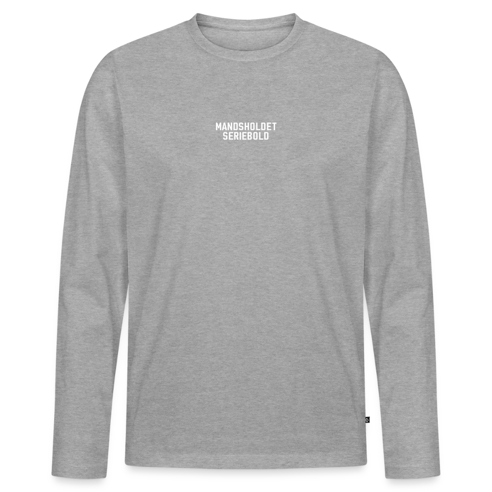 Møgsvin nr. 6 - langærmet t-shirt - grå meleret