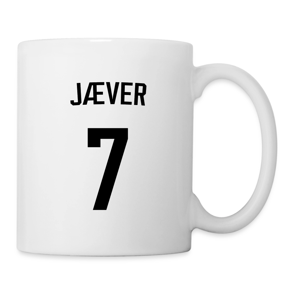 Jæver koppen - hvid