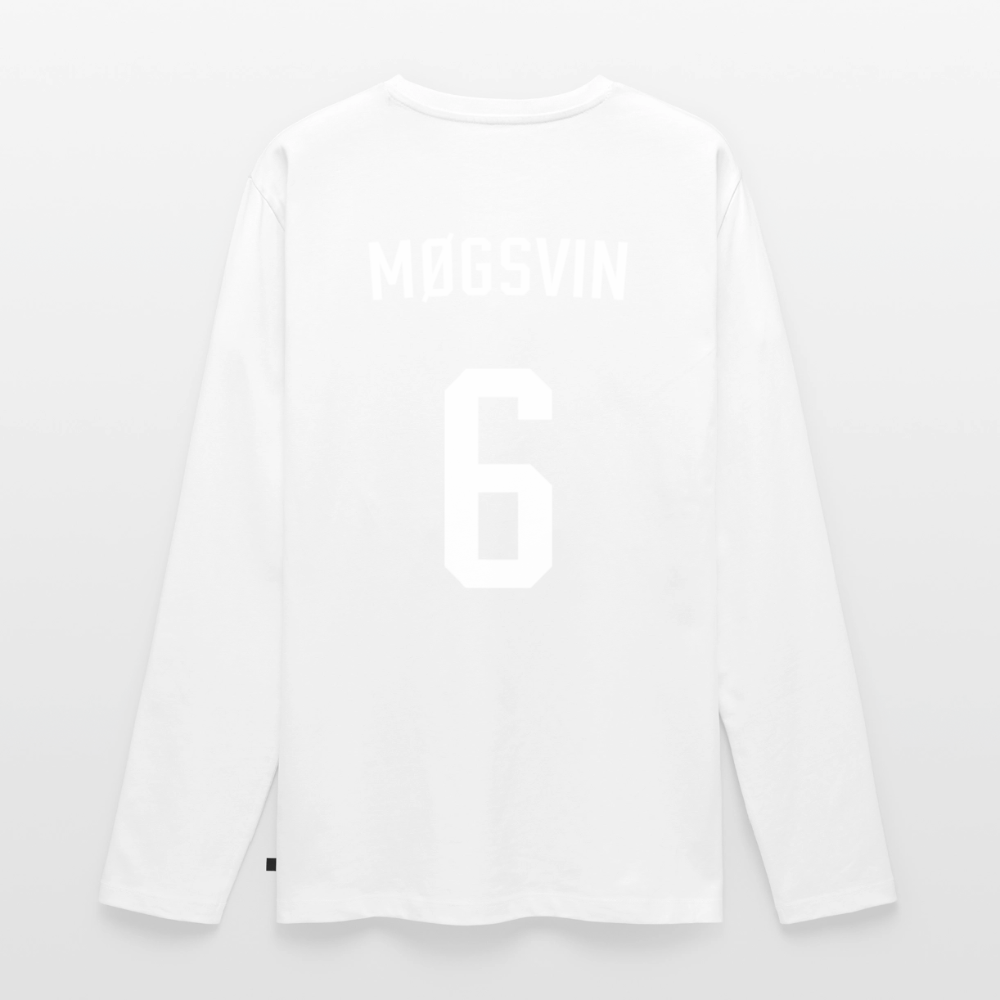 Møgsvin nr. 6 - langærmet t-shirt - hvid