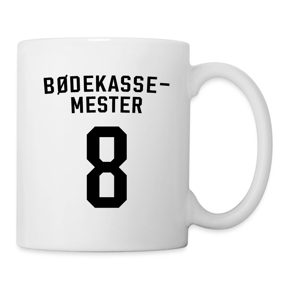 Bødekassemester koppen - hvid
