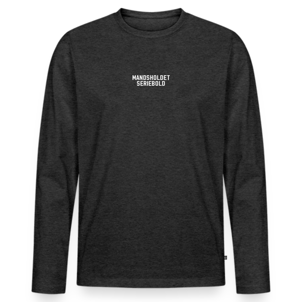 Møgsvin nr. 6 - langærmet t-shirt - antracit meleret