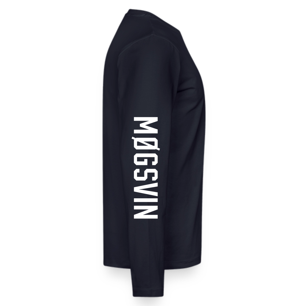 Møgsvin nr. 6 - langærmet t-shirt - navy