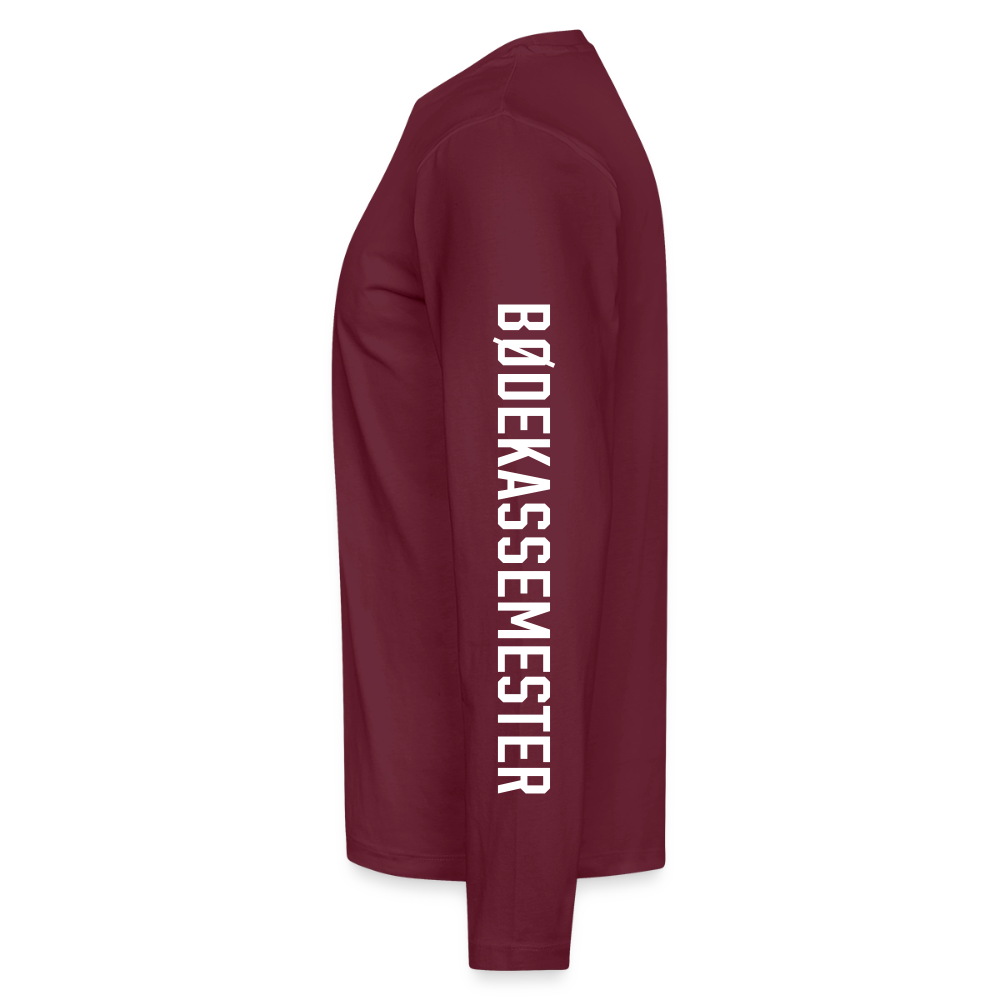 Bødekassemester langærmet - vinrød