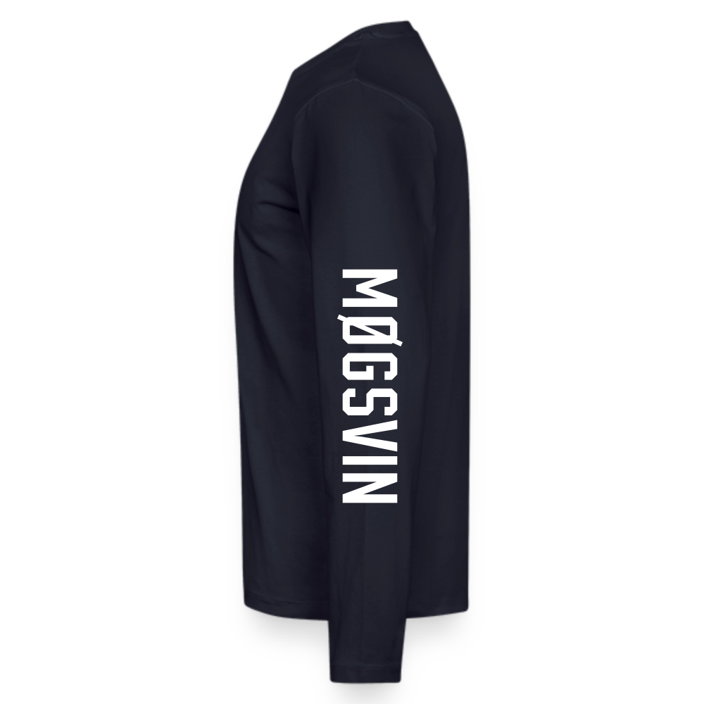 Møgsvin nr. 6 - langærmet t-shirt - navy
