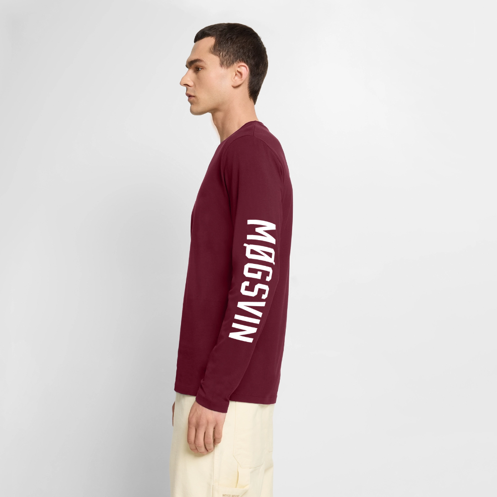 Møgsvin nr. 6 - langærmet t-shirt - vinrød