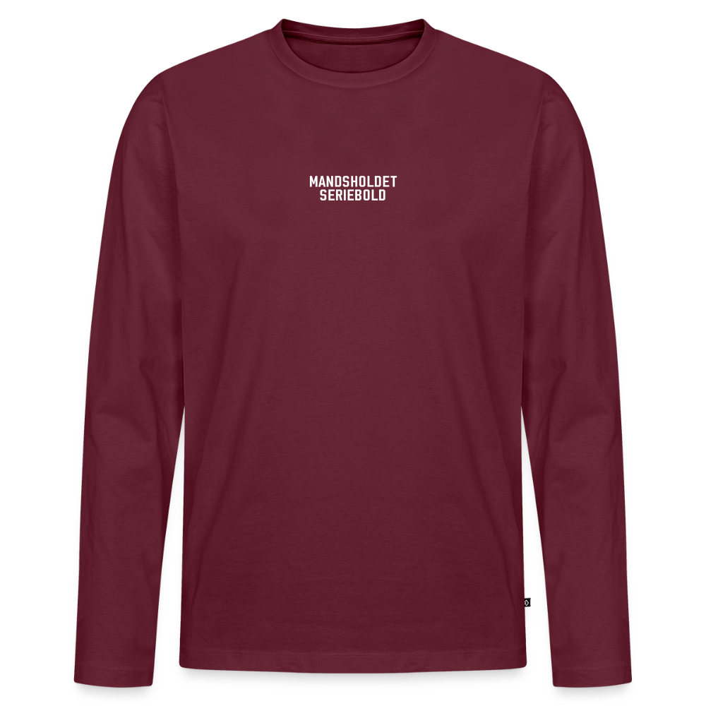 Møgsvin nr. 6 - langærmet t-shirt - vinrød