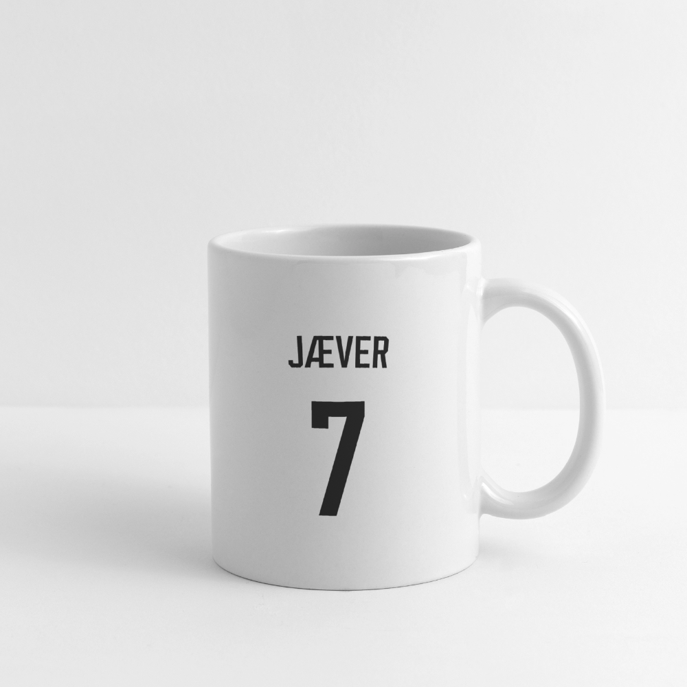 Jæver koppen - hvid