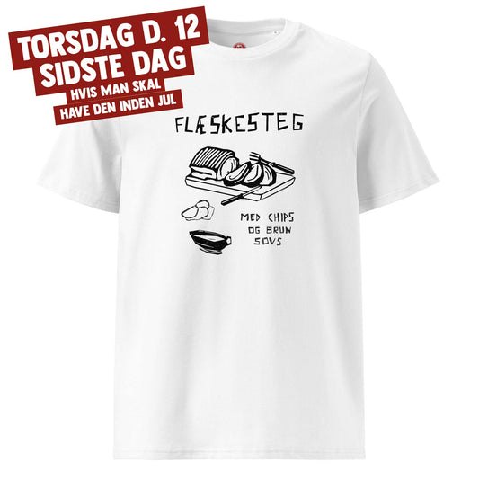 Flæskesteg t-shirt hvid udgave